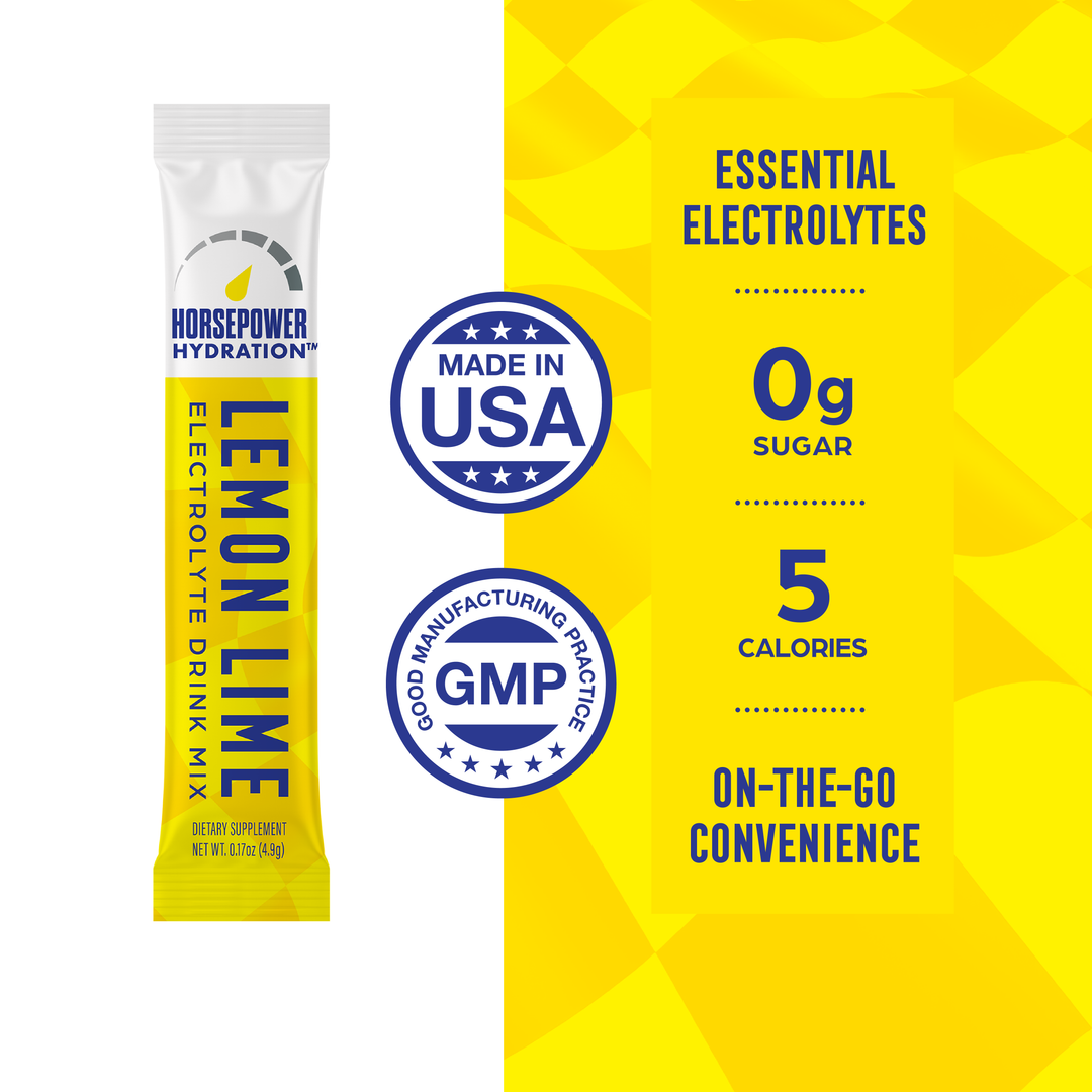 Lemon-Lime Electrolyte Mix – Zero Sugar Premium Electrolyte Stick Packs (30 Sticks)